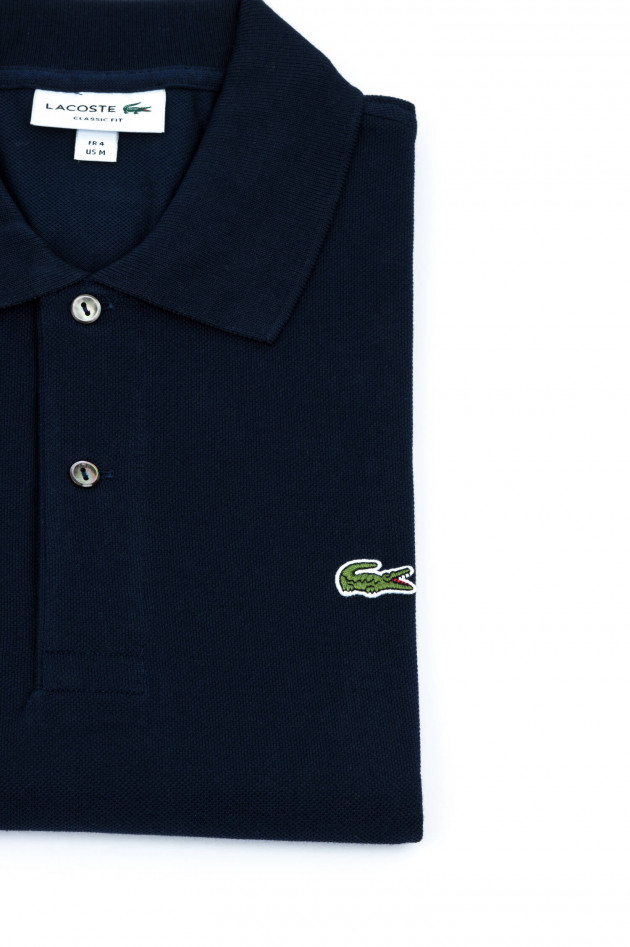 Lacoste Poloshirt mit Logo in Navy