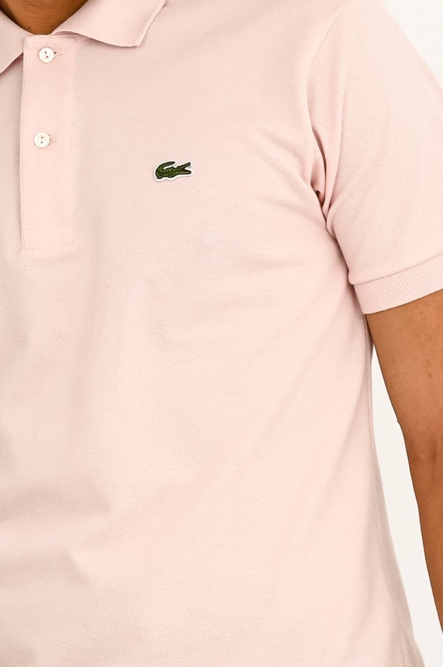 Lacoste Poloshirt mit Logo in Rosa