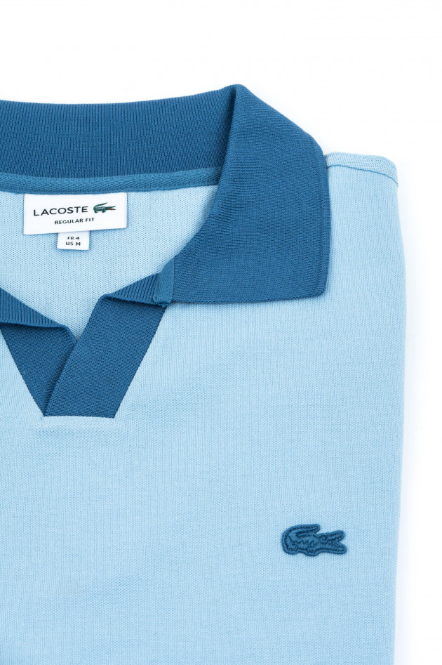 Lacoste Poloshirt mit Logo in Hellblau