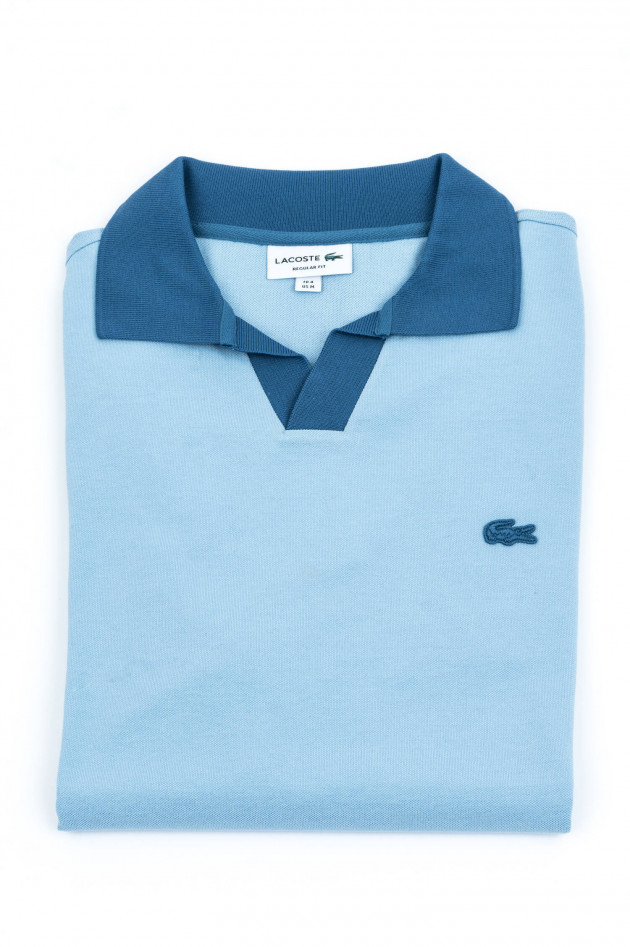 Lacoste Poloshirt mit Logo in Hellblau