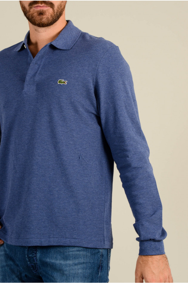 Lacoste Poloshirt in Jeansblau meliert
