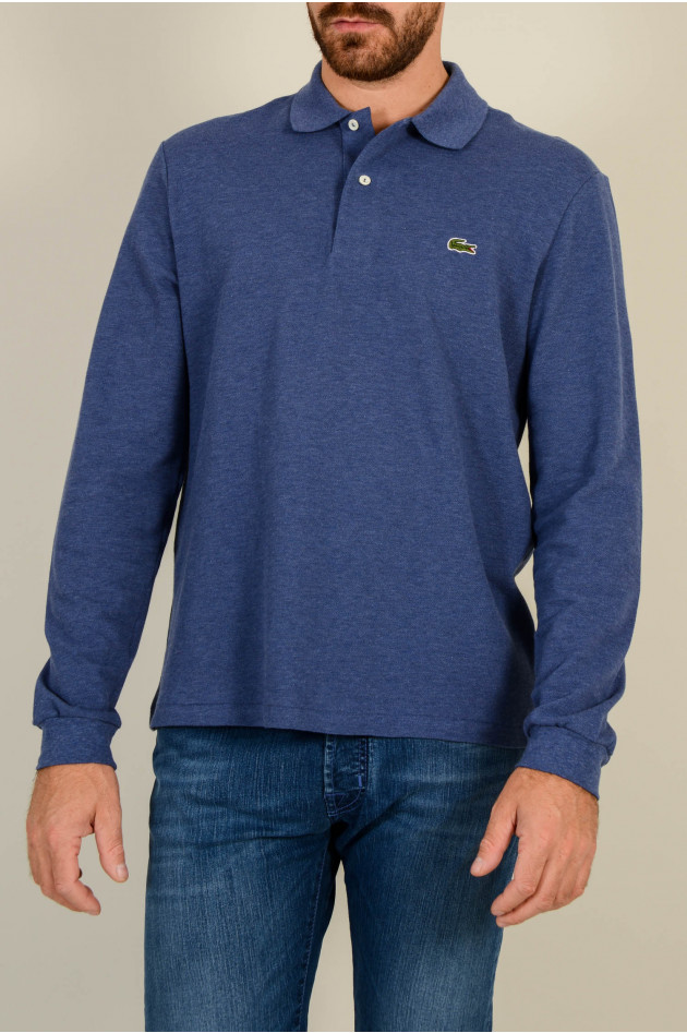 Lacoste Poloshirt in Jeansblau meliert