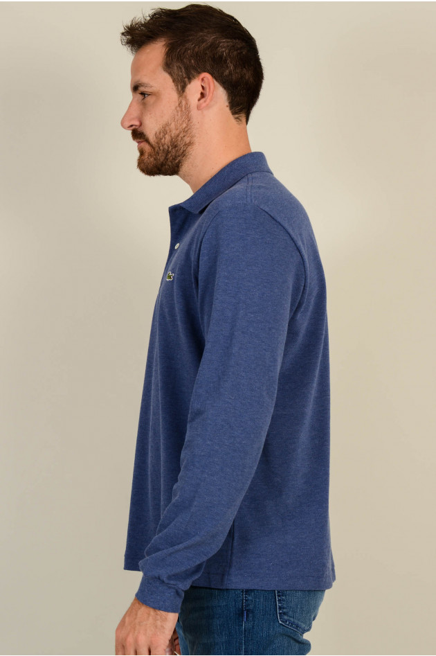 Lacoste Poloshirt in Jeansblau meliert
