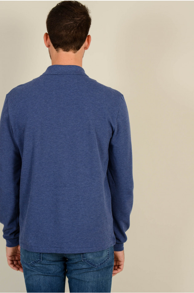 Lacoste Poloshirt in Jeansblau meliert