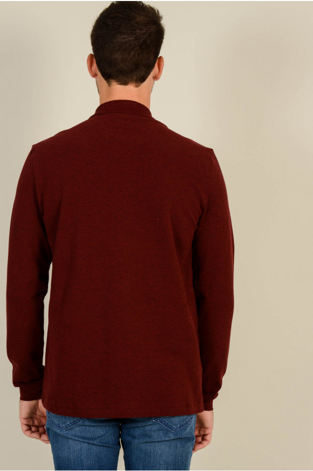 Lacoste Poloshirt in Bordeaux meliert