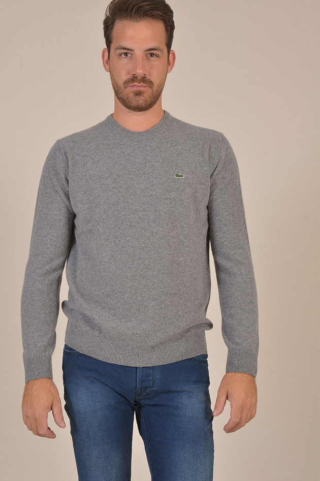 Lacoste Pullover aus Wolle in Grau