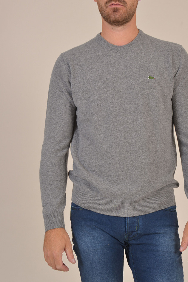 Lacoste Pullover aus Wolle in Grau