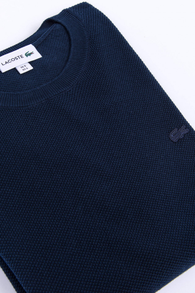 Lacoste Piqué-Pullover in Navy