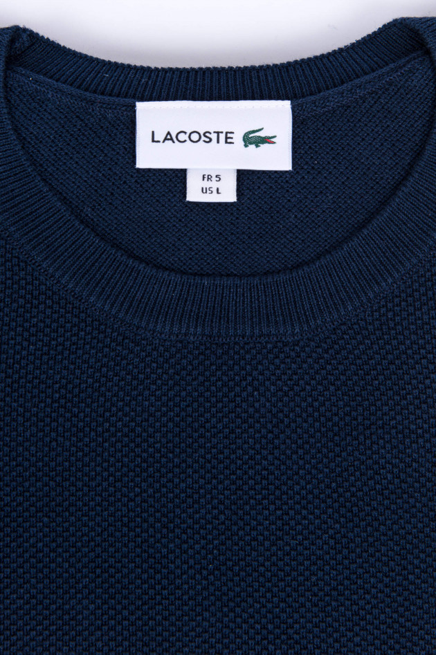 Lacoste Piqué-Pullover in Navy