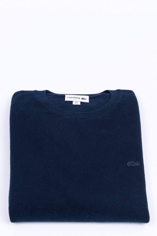 Lacoste Piqué-Pullover in Navy