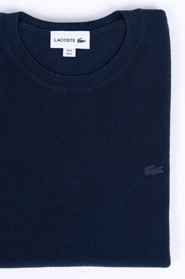 Lacoste Piqué-Pullover in Navy