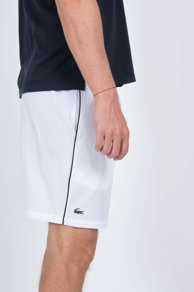 Lacoste Bermuda in Weiß