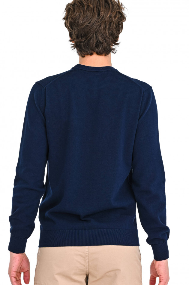 Lacoste Pullover mit Rundhals in Navy