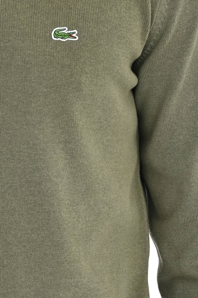 Lacoste Pullover mit Rundhals in Khaki