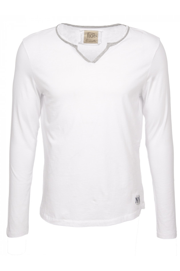 Better Rich Langarmshirt in Weiß