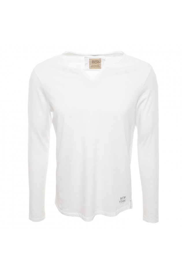 Better Rich Langarmshirt in Weiß