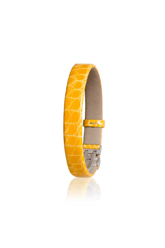 NiMa Atelier Lederarmband Limited Edition in Gelb