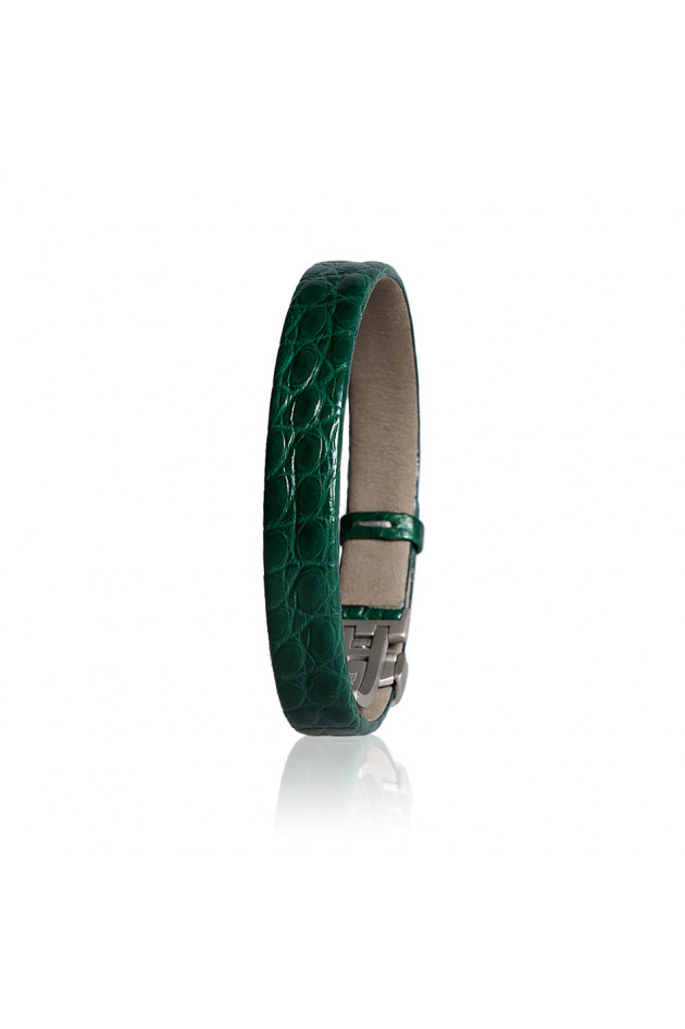 NiMa Atelier Lederarmband Limited Edition in Grün