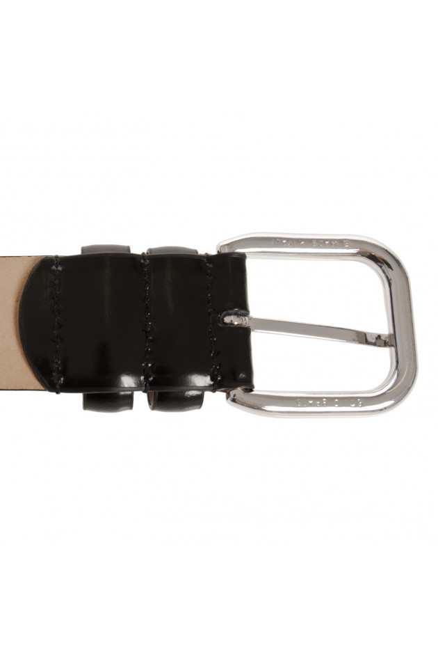 Etro Ledergürtel glatt in Schwarz