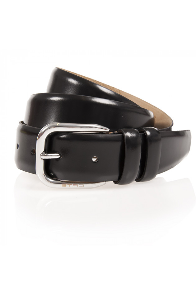 Etro Ledergürtel in Schwarz