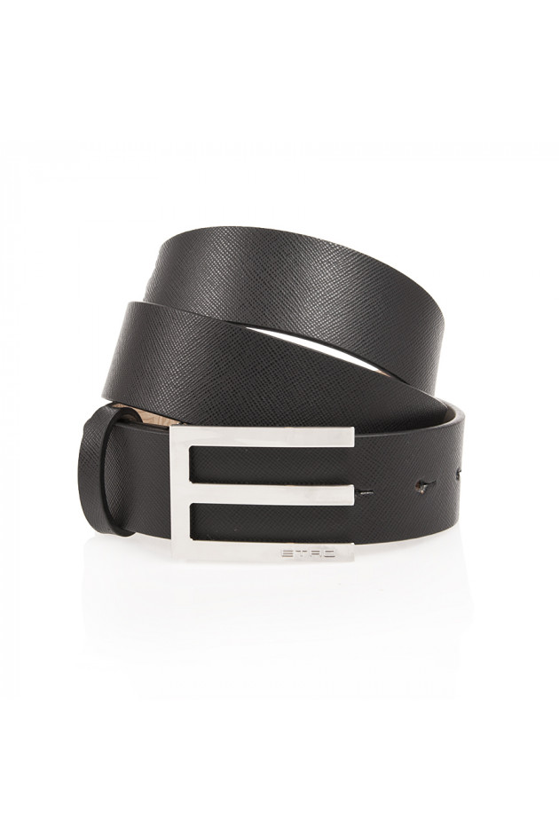 Etro Ledergürtel in Schwarz
