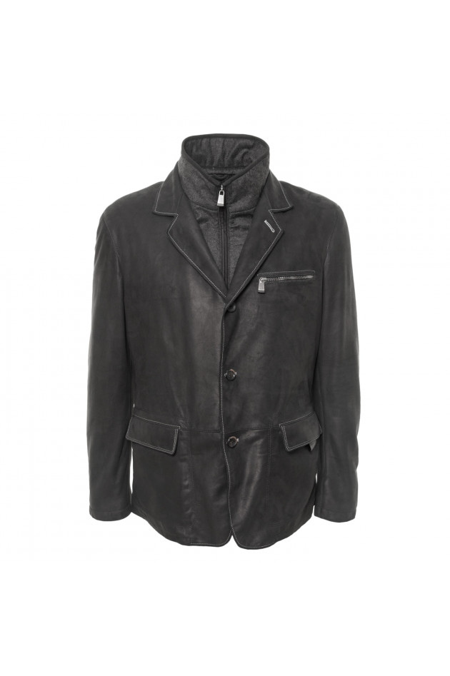Latini Lederjacke in Schwarz