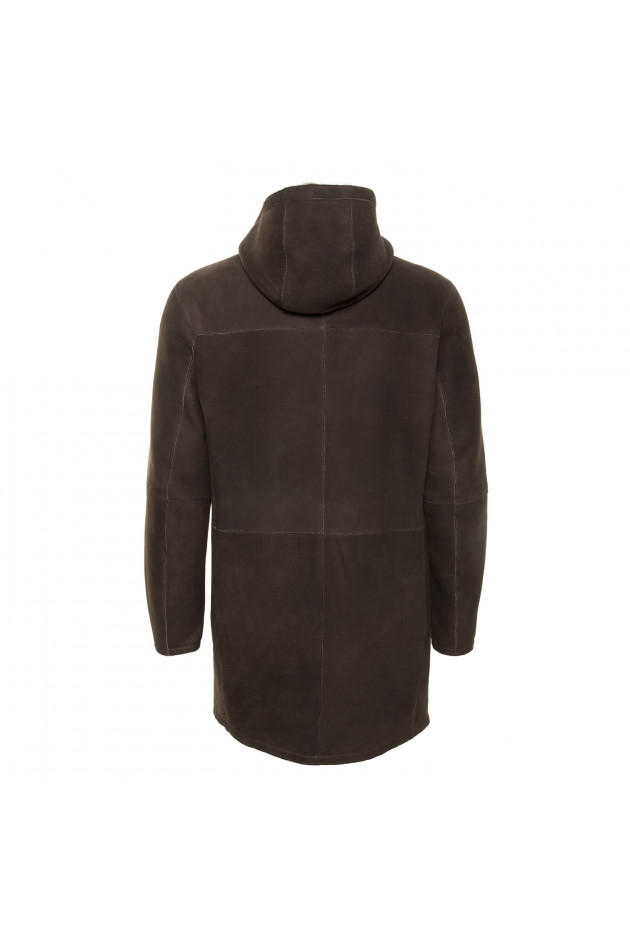 GMS-Gimos Ledermantel in Taupe