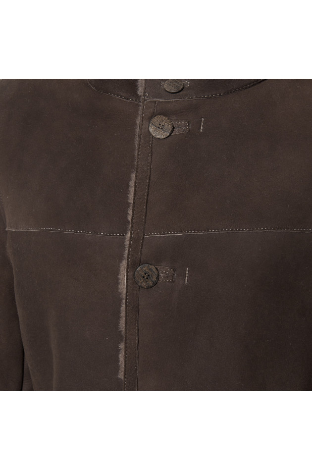 GMS-Gimos Ledermantel in Taupe