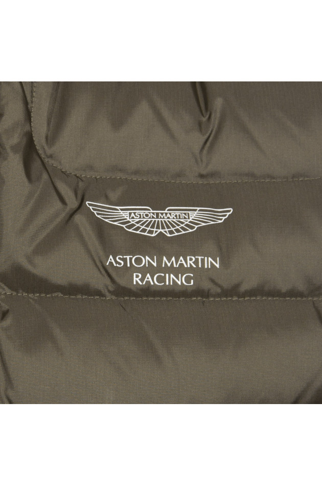 Hackett London Leichtdaunengilet in Oliv