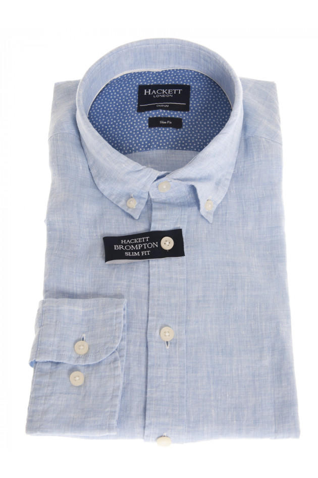 Hackett London Leinenhemd in Blau