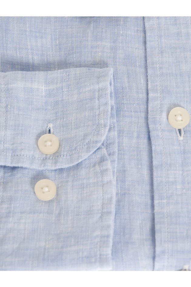 Hackett London Leinenhemd in Blau