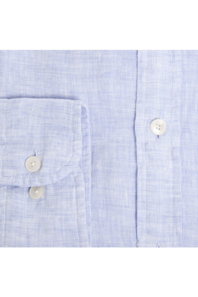 Hackett London Leinenhemd in Hellblau