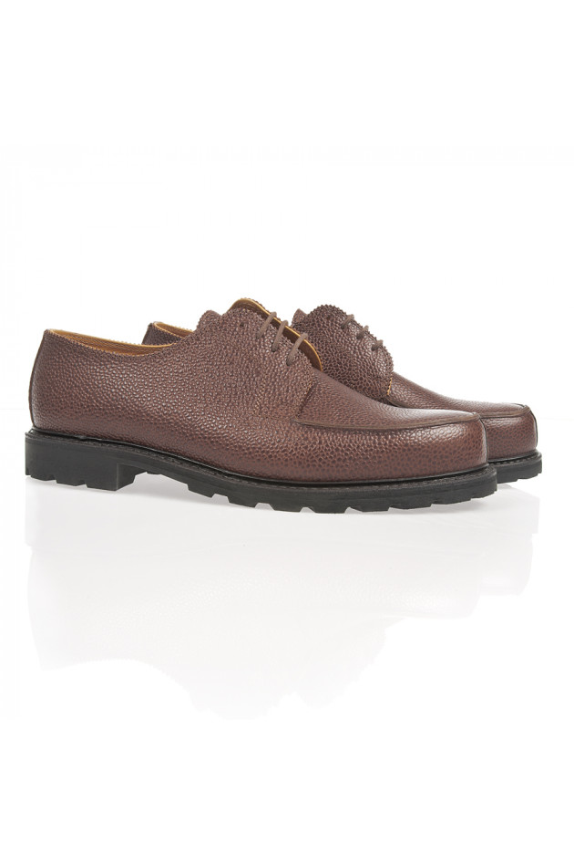 Lederschuhe Norweger Cognac