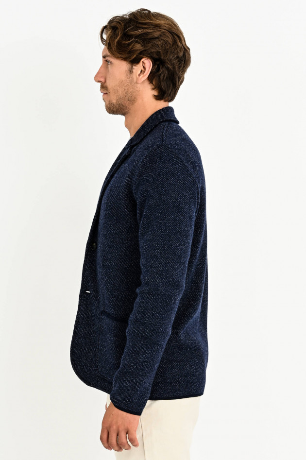 Maurizio Baldassari Strick-Sakko in Jeansblau