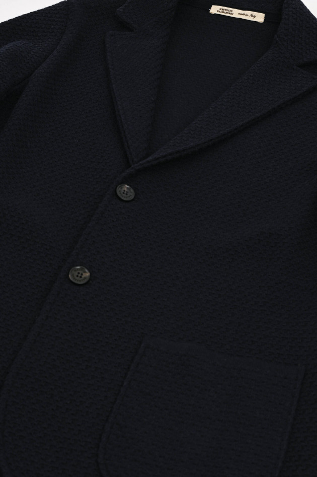 Maurizio Baldassari Wollmix Sweatjacke in Navy