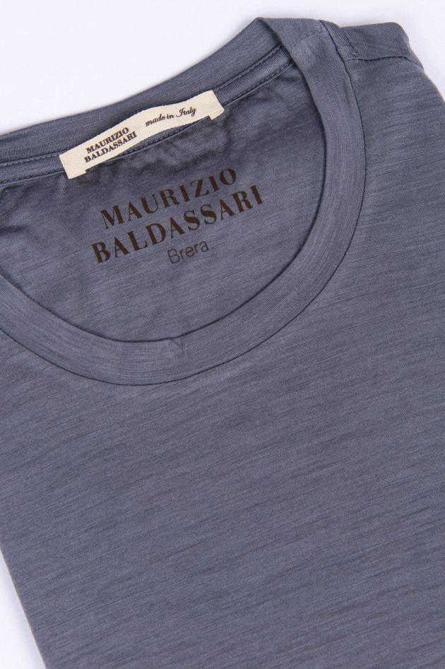 Maurizio Baldassari Kurzarm T-Shirt in Grau