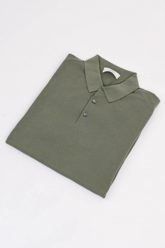 Mauro Ottaviani Poloshirt aus Baumwolle in Salbei
