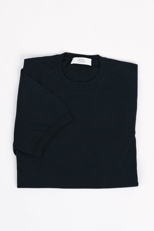 Mauro Ottaviani Shirt aus Baumwolle in Navy