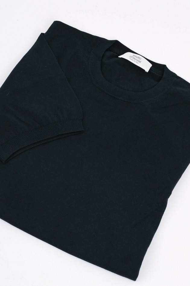 Mauro Ottaviani Shirt aus Baumwolle in Navy