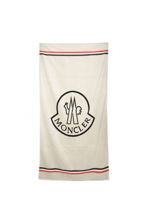 Moncler Badetuch in Beige/Blau