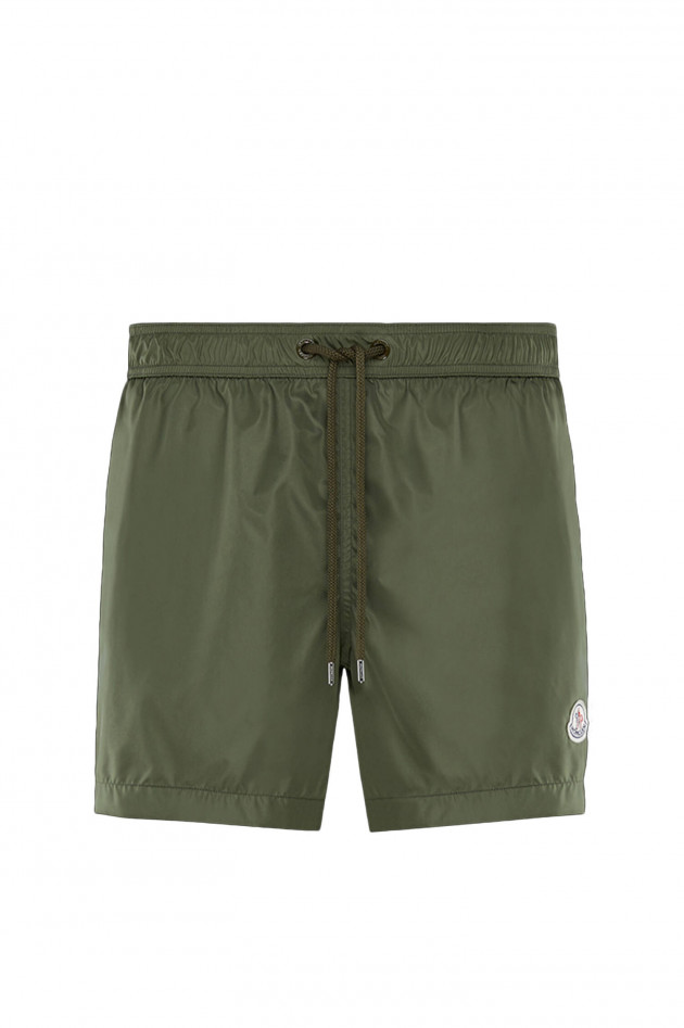 Moncler Badeshorts MARE in Oliv