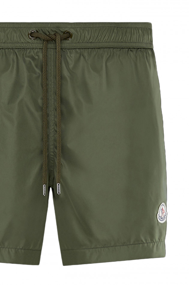 Moncler Badeshorts MARE in Oliv