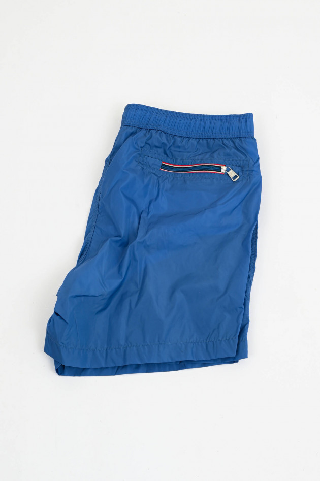 Moncler Badeshorts mit Logo in Brillantblau