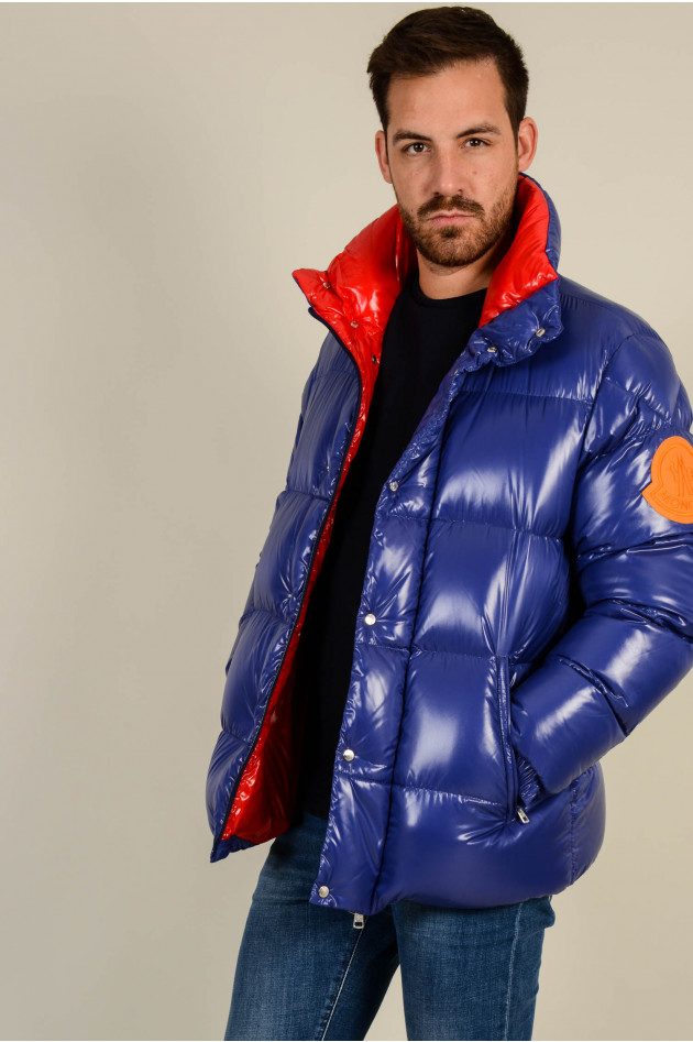 Moncler Daunenjacke DERVAUX in Blau/Rot