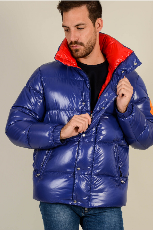 Moncler Daunenjacke DERVAUX in Blau/Rot