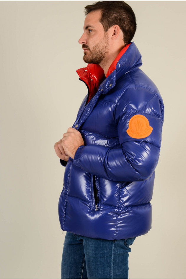 Moncler Daunenjacke DERVAUX in Blau/Rot