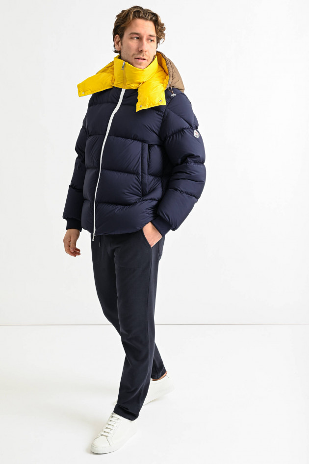 Moncler Daunenjacke LOEB in Navy/Gelb