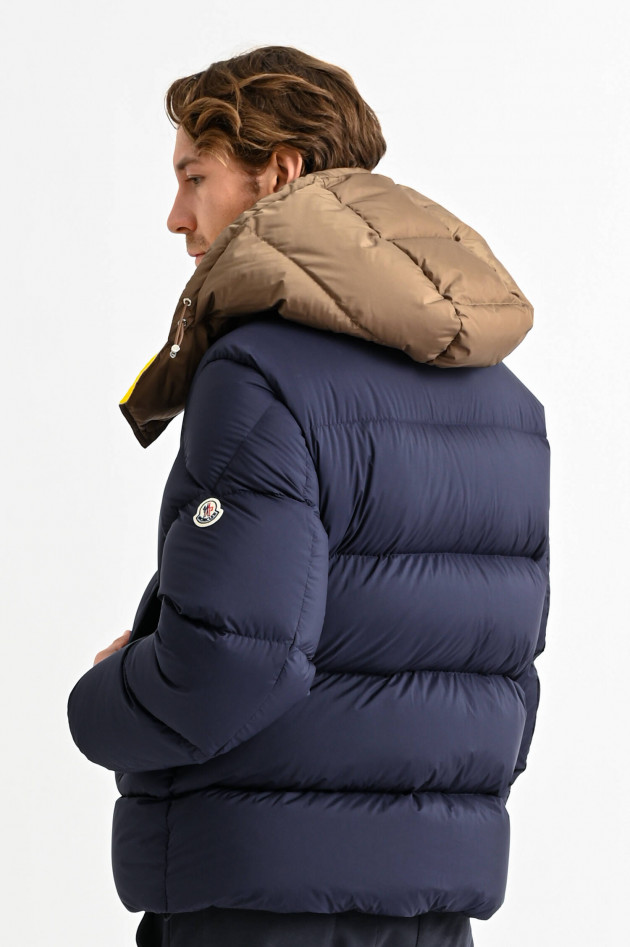 Moncler Daunenjacke LOEB in Navy/Gelb