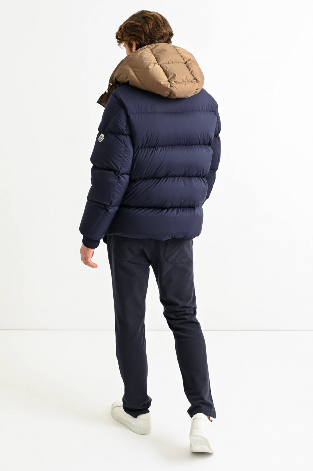 Moncler Daunenjacke LOEB in Navy/Gelb