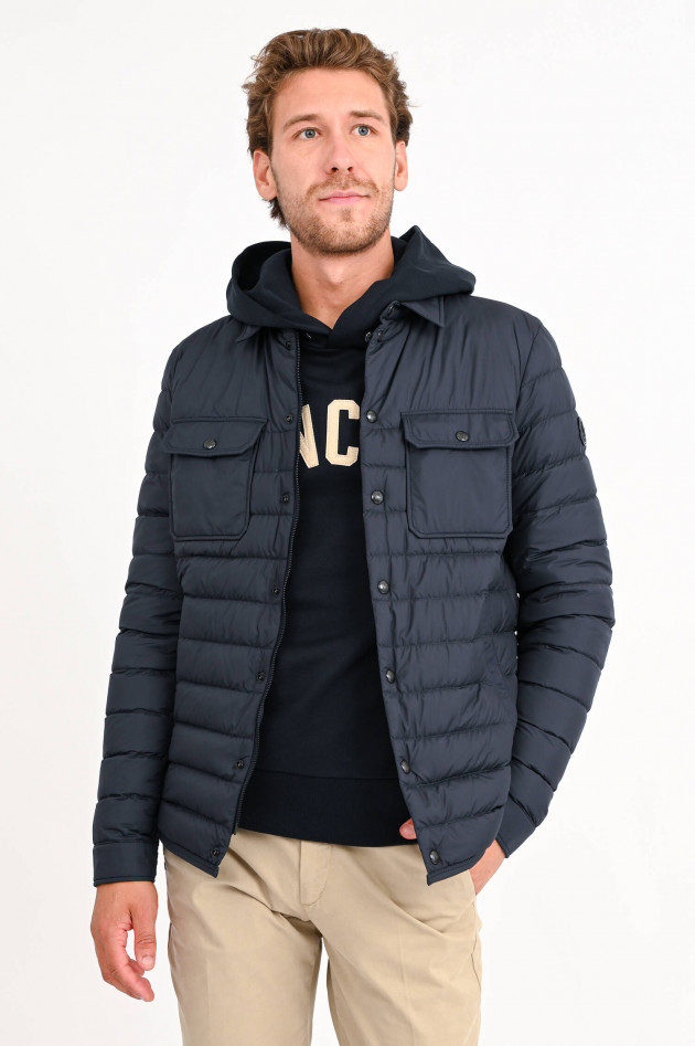 Moncler Daunenstepp-Hemdjacke SAMARY in Navy